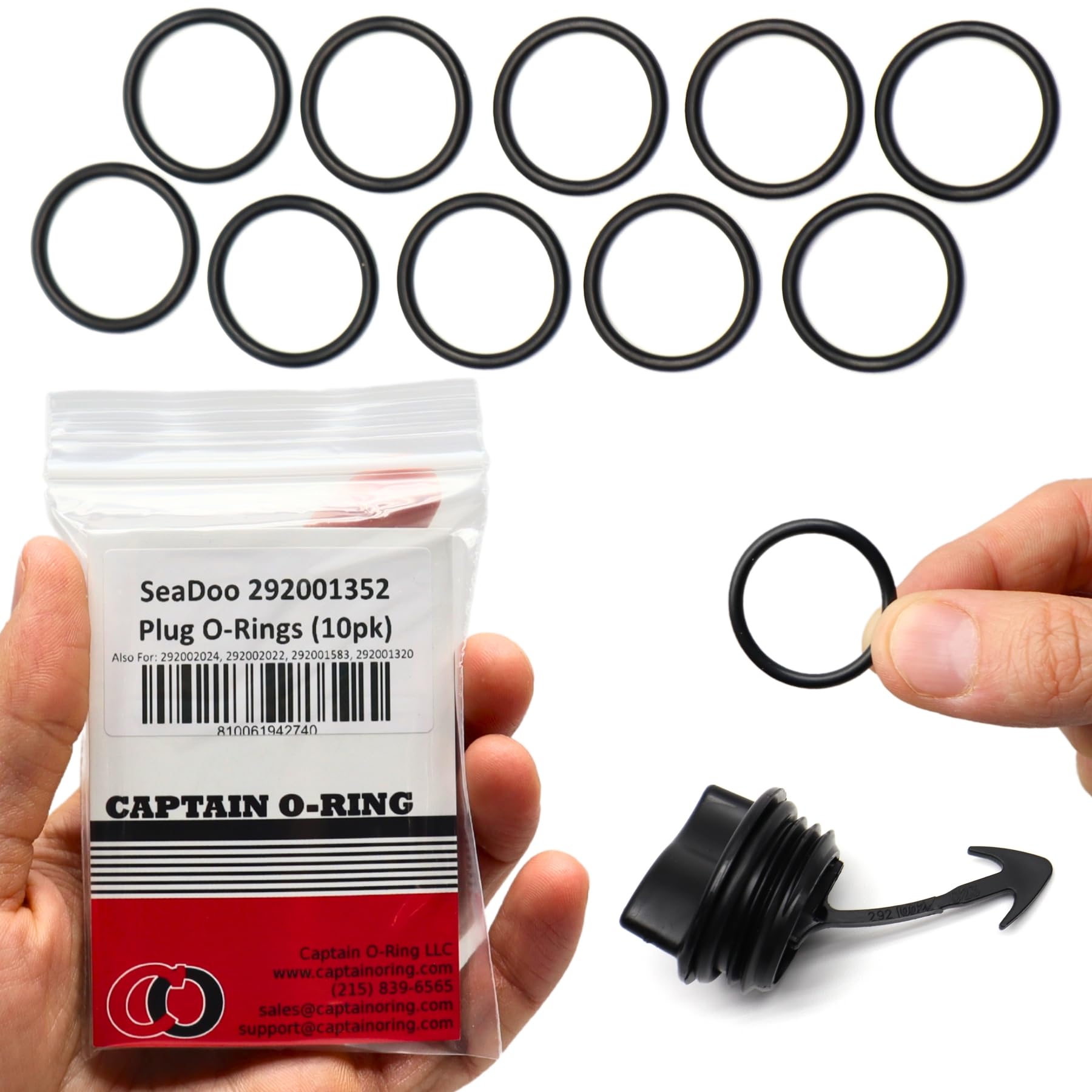 アクセサリー 0e0r_.nql Amazon.com : Captain O-Ring – Replacement O-Rings for SeaDoo